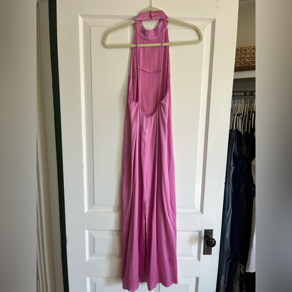 Elegant Pink Zara Halter Neck Dress - Picture 6 of 6